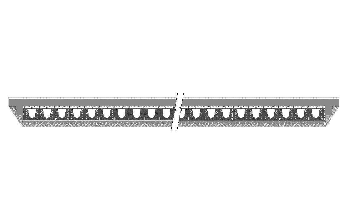 INFILTRATION TRENCH 52 cu ft per ft