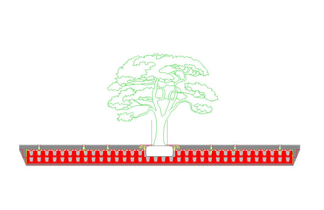 LINEAR TREEPIT wTREE GRATE 2227 cu ft