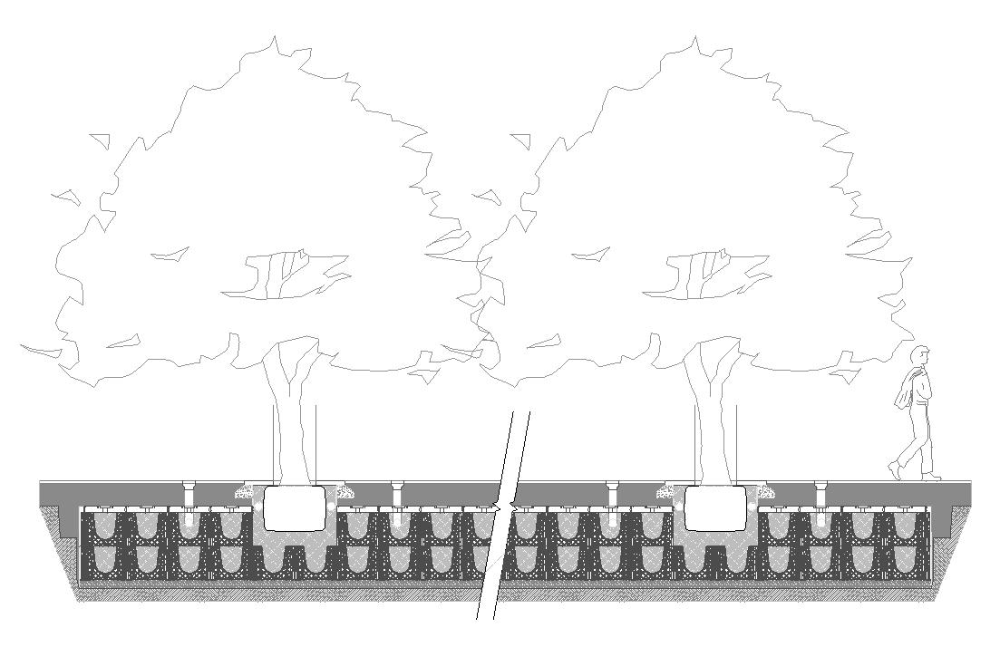 LINKED TREEPIT wTREE GRATE 2.7 cu m