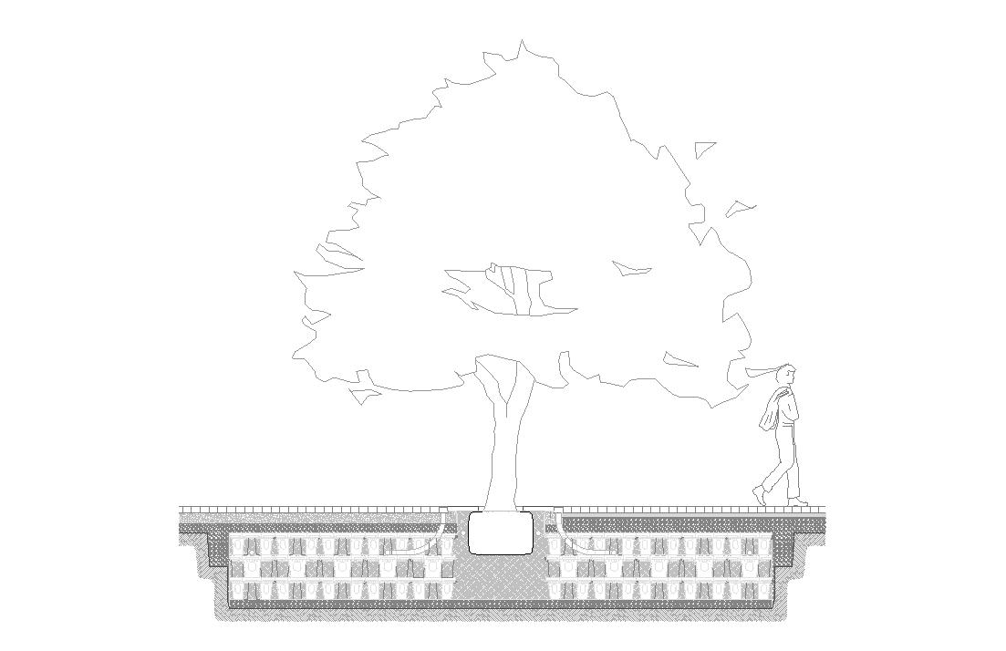 StrataCell – LID TREE PIT wLINEAR DRAIN (Ref 2)